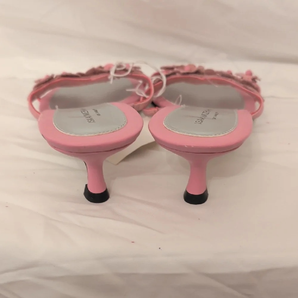 Isaac Mizrahi Pink Floral Sandals - Picture 5 of 5